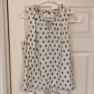Jcrew button tank blouse